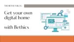 Blogpost header for the post about "Digital Independence with Bethics" with some illustration related to webpages/IT